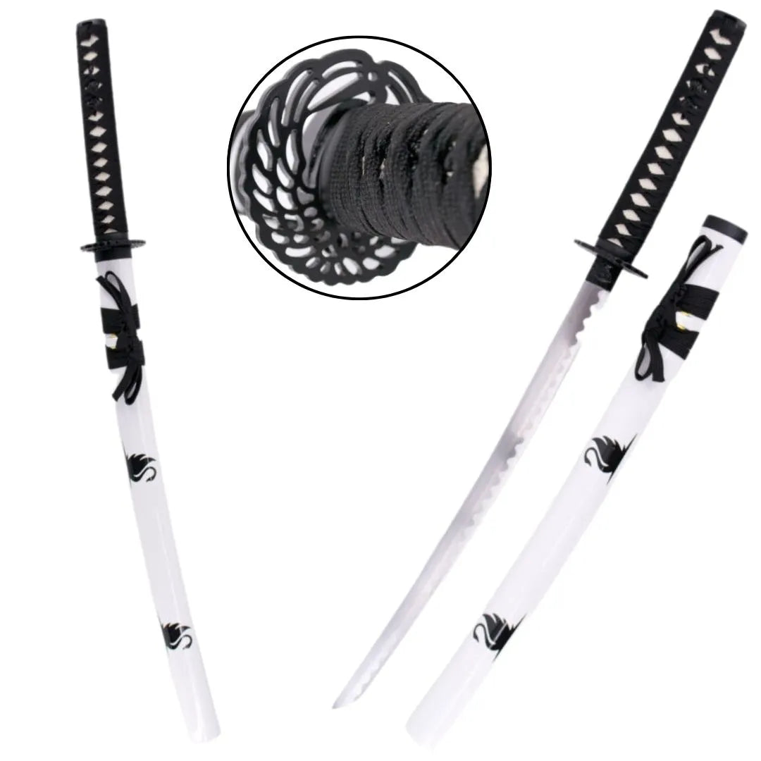 Pack de Katanas de Acero Cisne Negro con Expositor