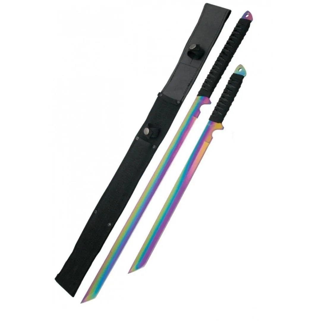 Imagen de Pareja De Machetes Raimbow H0128C parte de nuestra colección en Espadas y más, sitio oficial.