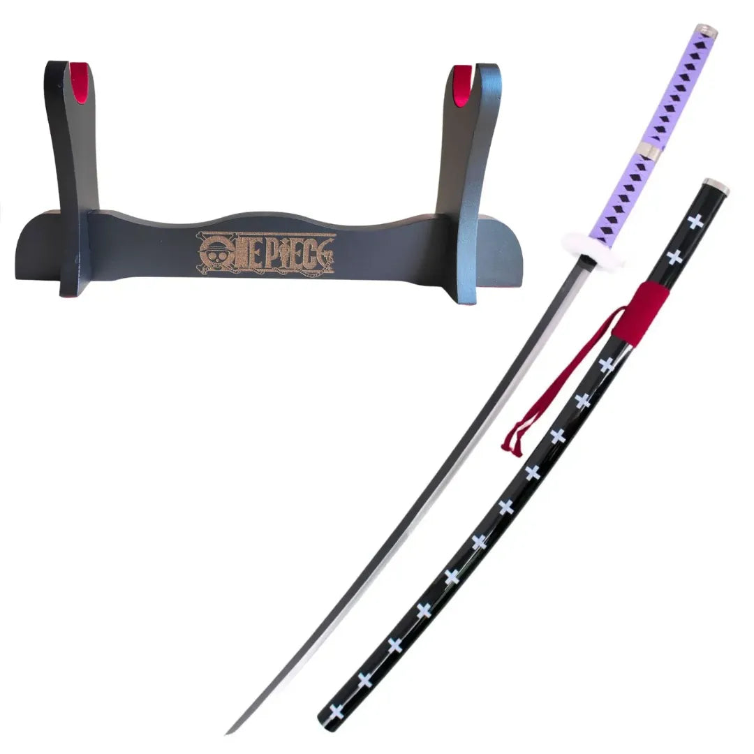 Katana Decorativa Trafalgar Law One Piece morada 2 Versiones