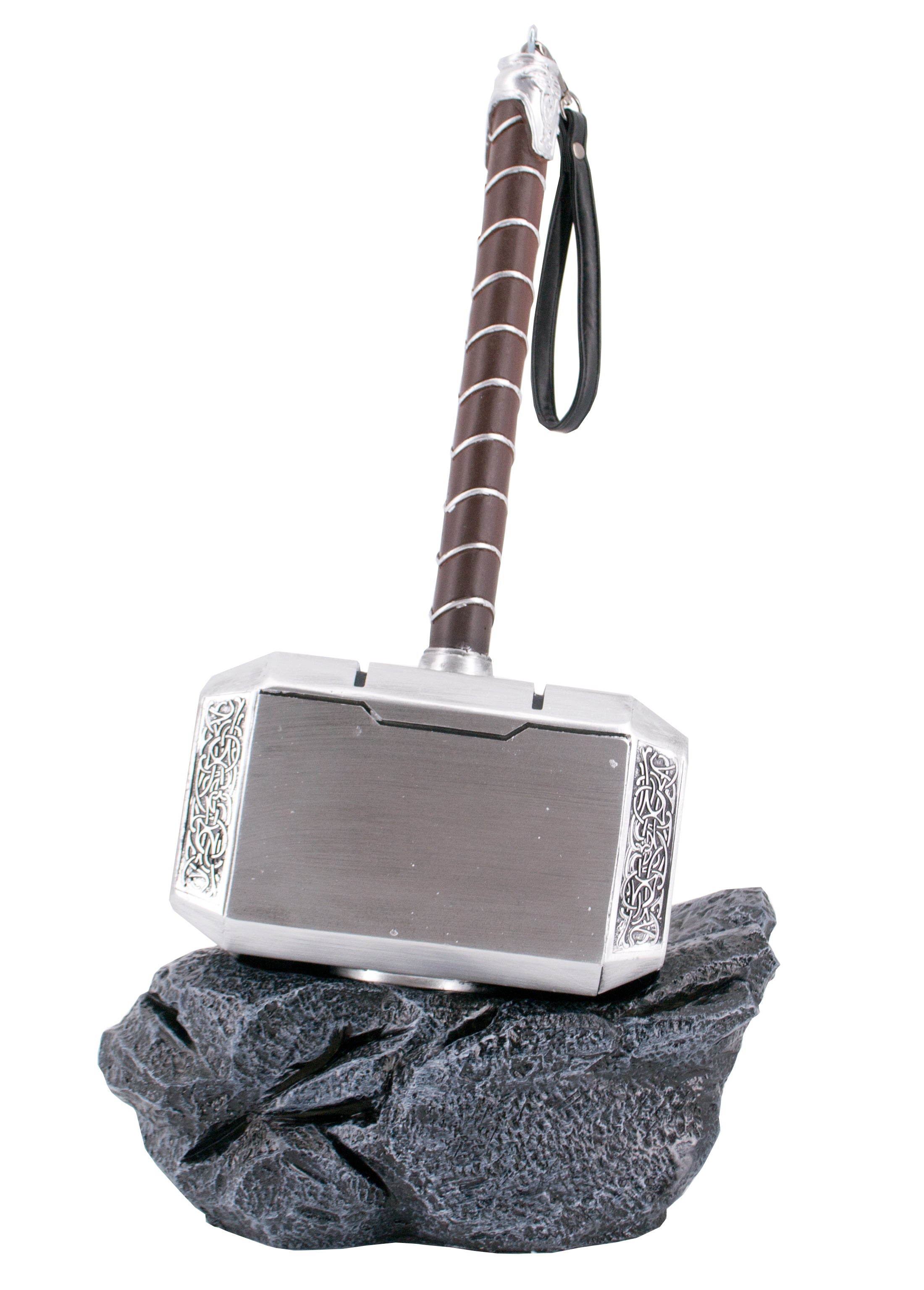 Imagen de Martillo Thor réplica S1061 níquel 32 cm parte de nuestra colección en Espadas y más, sitio oficial.