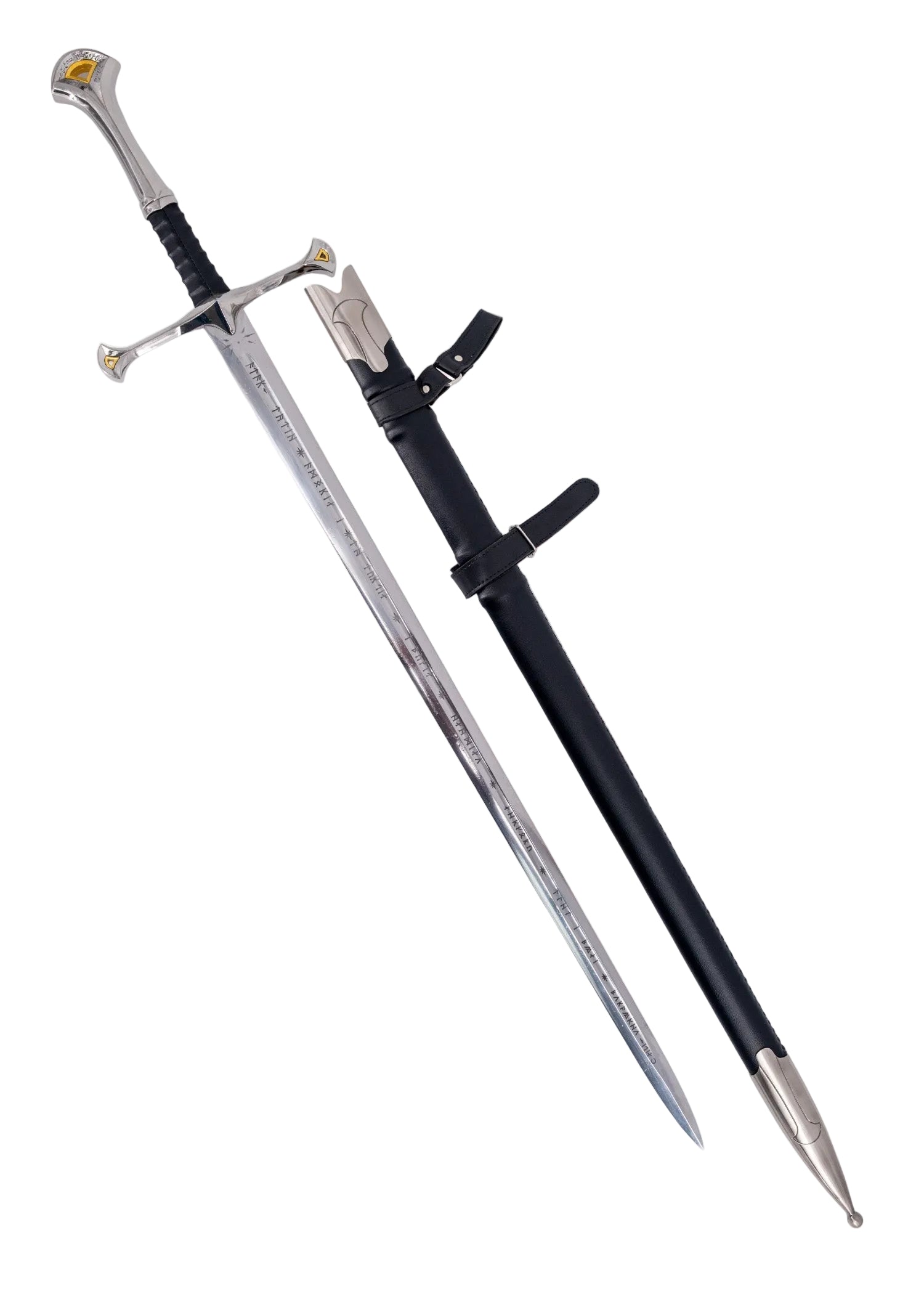 Espada Andúril Funcional Afilada de Acero al Carbono 1065