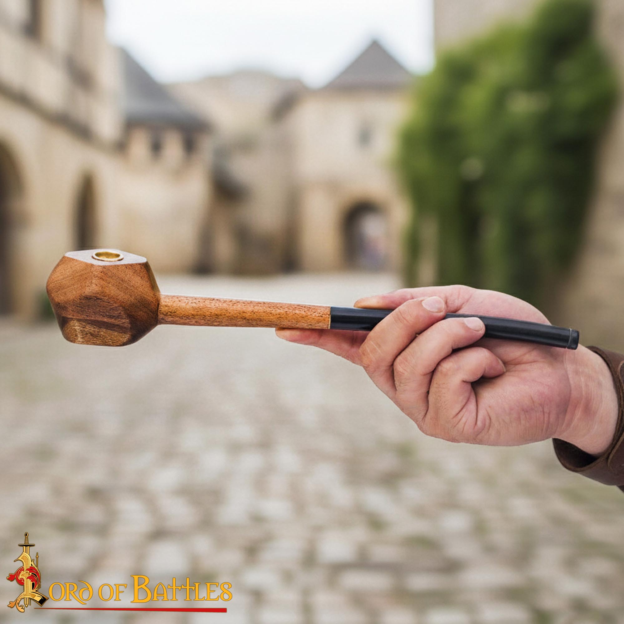 Pipa de Fumar Shire Churchwarden Long Stem con Malla de Latón - Imagen 13