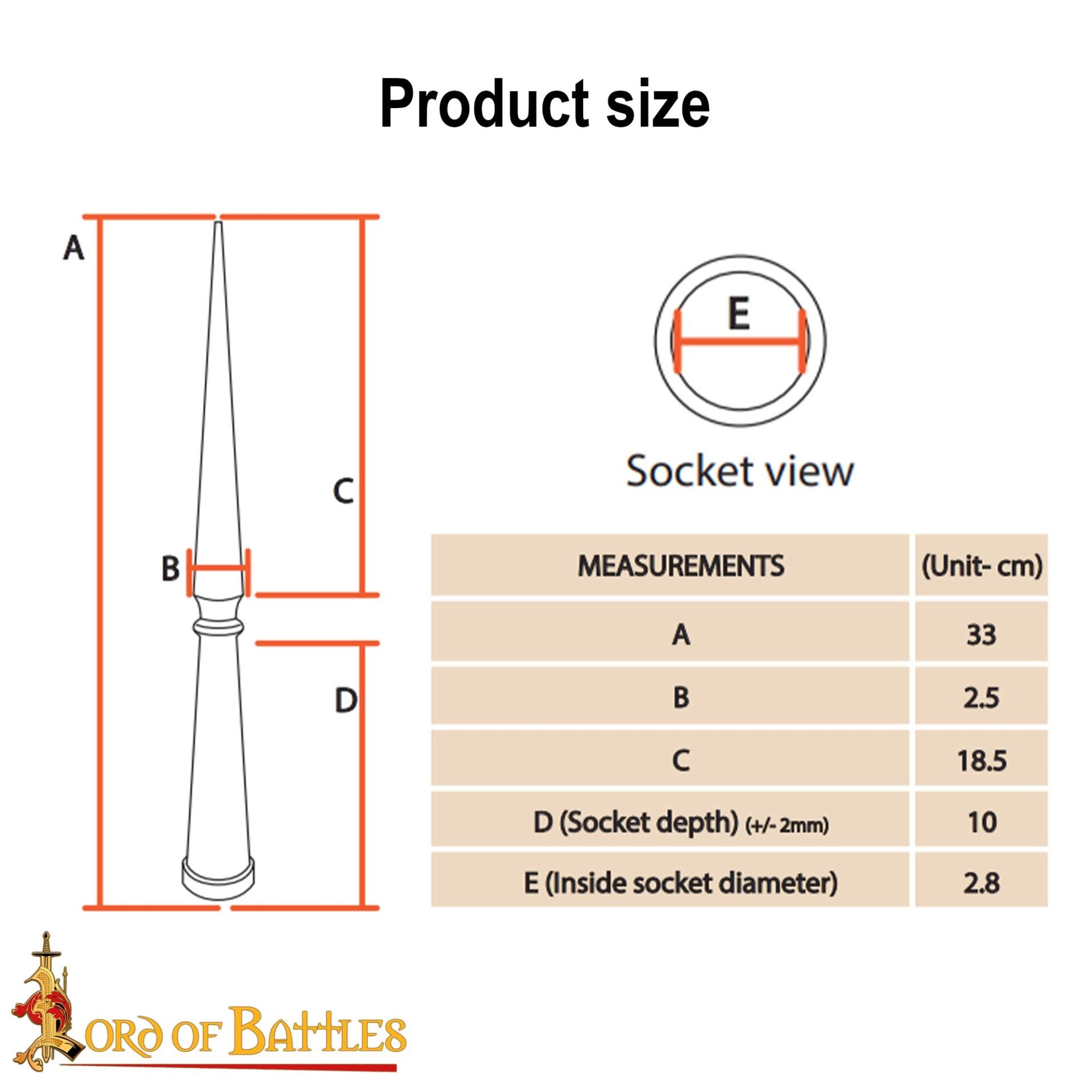 Punta de Lanza Romana - Latón Macizo - Imagen 3