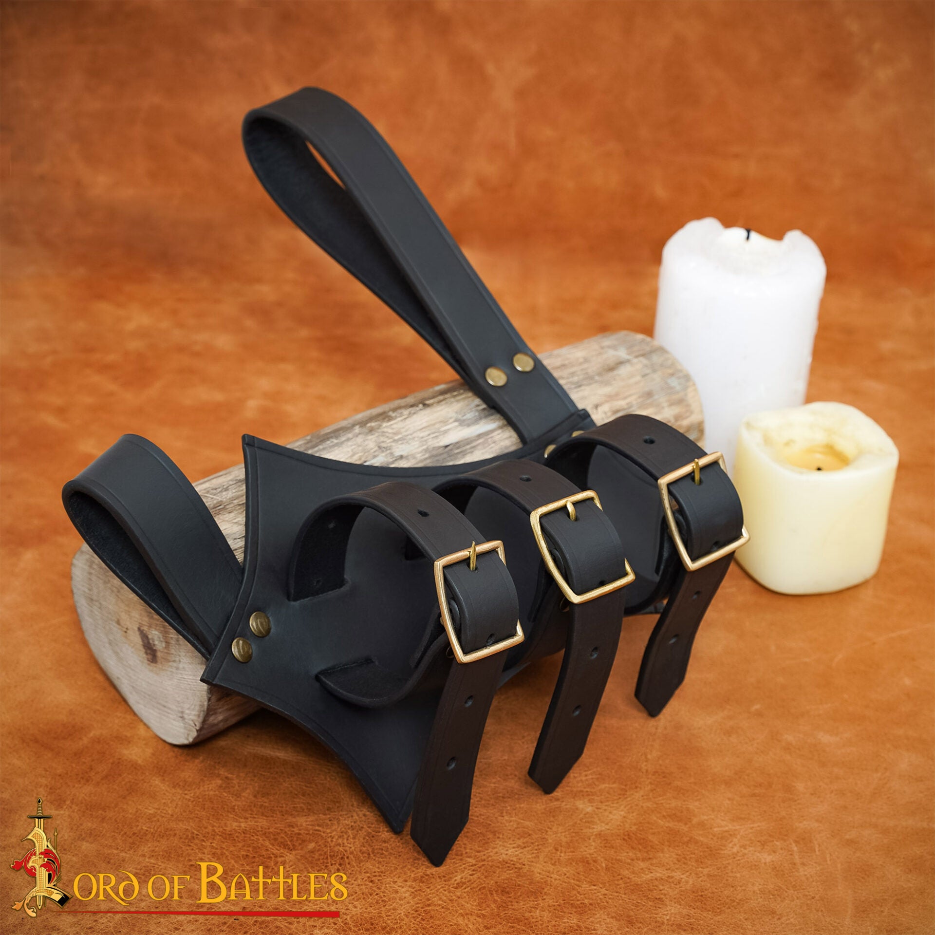 Hebilla Medieval de Latón para Cinturón - Rectangular Maciza - Imagen 2