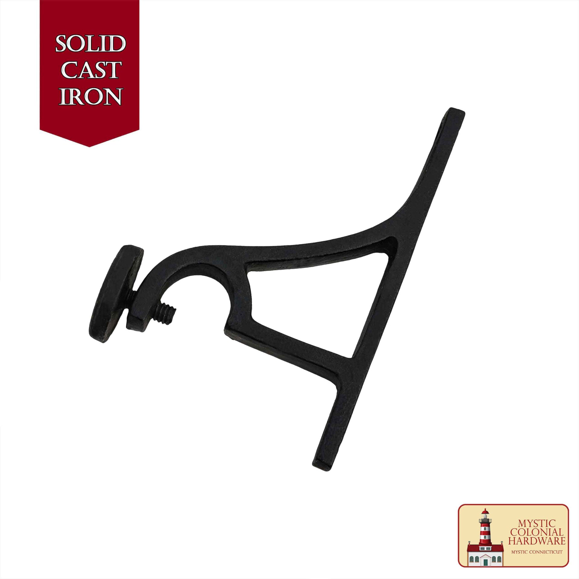 Soportes de Barra de Cortina Ajustables Góticos de Alta Resistencia - Soportes de Barra de Cortina de Montaje en Pared Verticales Negros para Persianas y Ventanas - Imagen 2