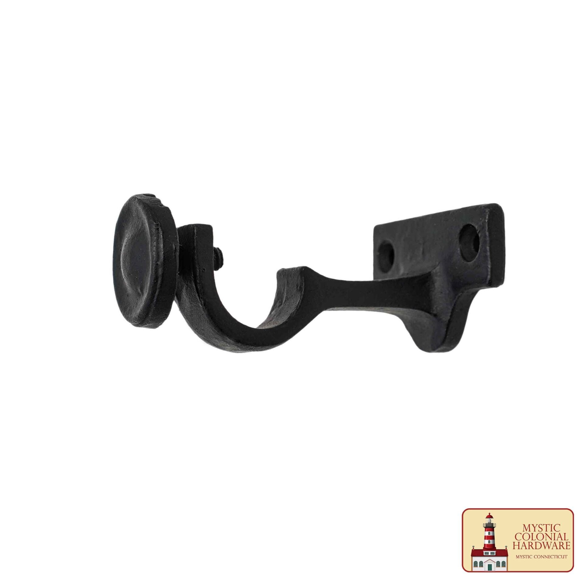 Soportes de Barra de Cortina de Alta Resistencia - Soportes de Cortina Ajustables para Montaje en Pared Negros para Persianas y Ventanas - Soportes de Hardware Extensibles para Barras de Cortina de 1 - Imagen 1