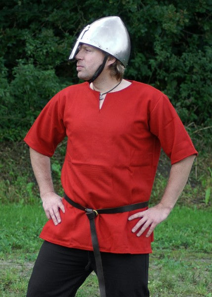 Imagen de ULF-CL-17R Túnica vikinga, roja parte de nuestra colección en Espadas y más, sitio oficial.