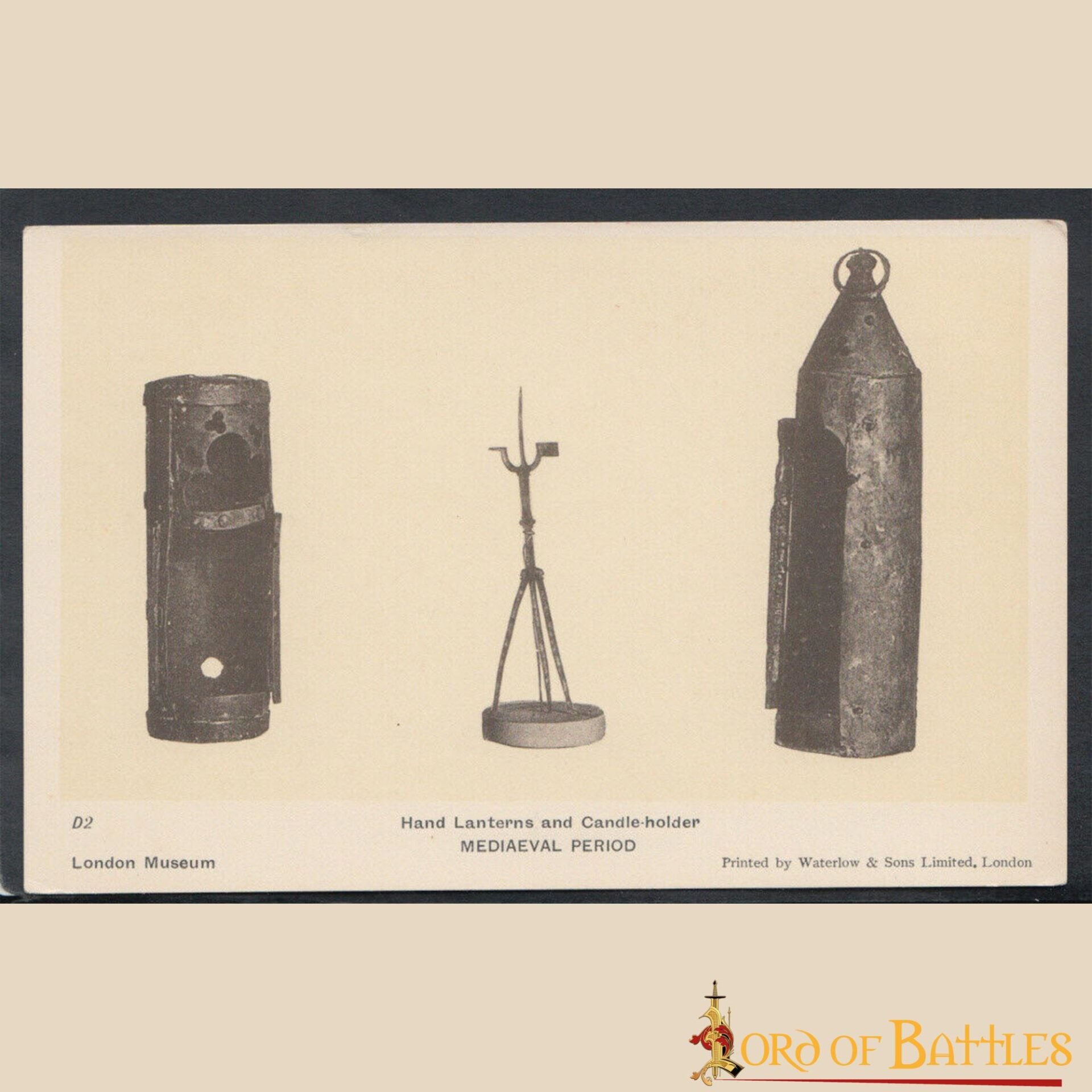 Farol Medieval de Hierro para Velas con Recortes de Trébol y Asa Anular - Imagen 19