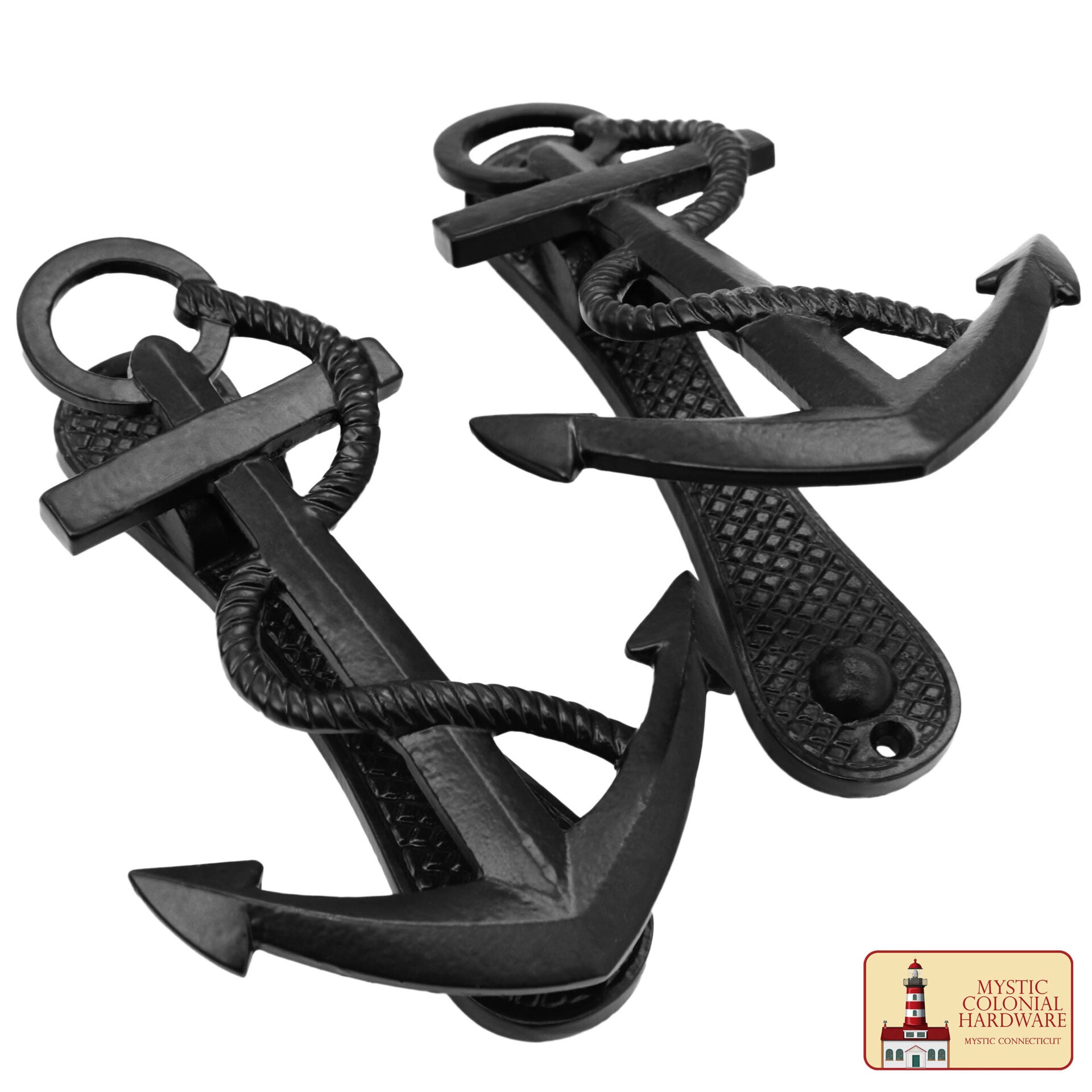 Ancla Náutica Antiqued Door Knocker- Genuino Hierro Handforged - 6 Inches Tall - Imagen 6