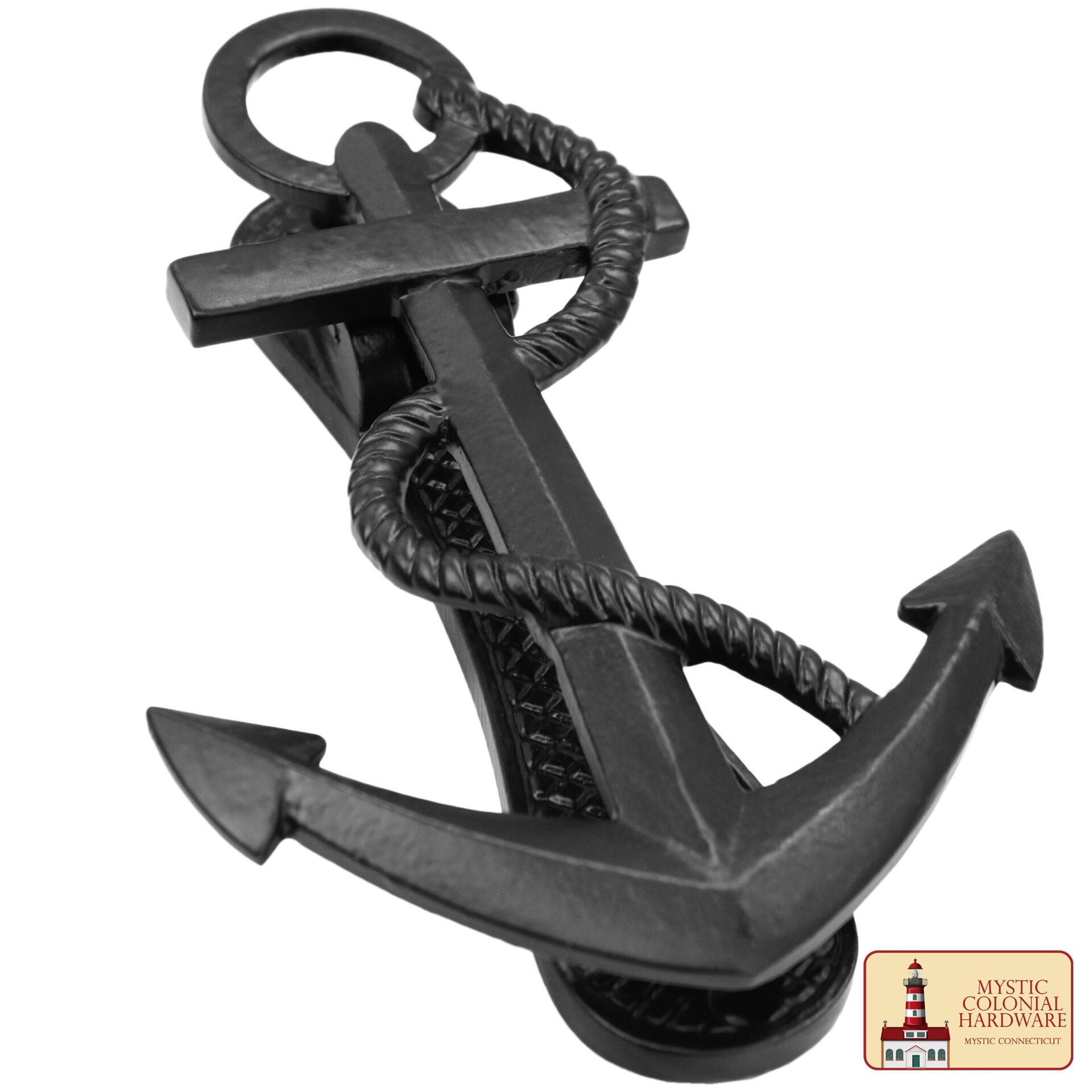 Ancla Náutica Antiqued Door Knocker- Genuino Hierro Handforged - 6 Inches Tall - Imagen 1