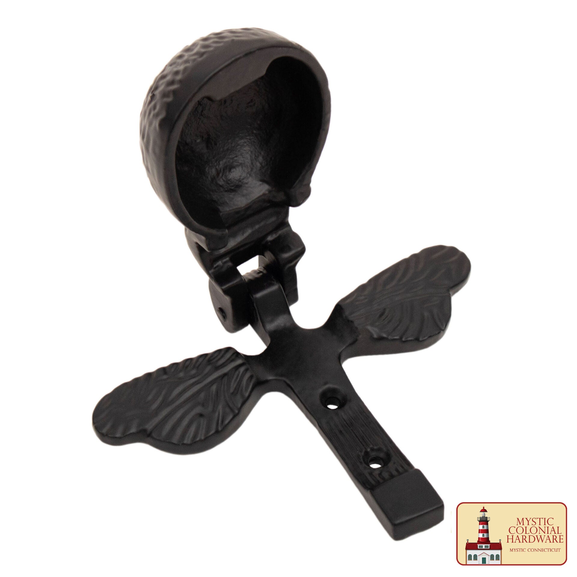 Abejorro Rústico de Hierro Fundido: Ideal para Ambientes Victorianos, Coloniales, Retro, Steampunk, Góticos, Barrocos y Medievales, (10,3x12,2) Cm - Imagen 5