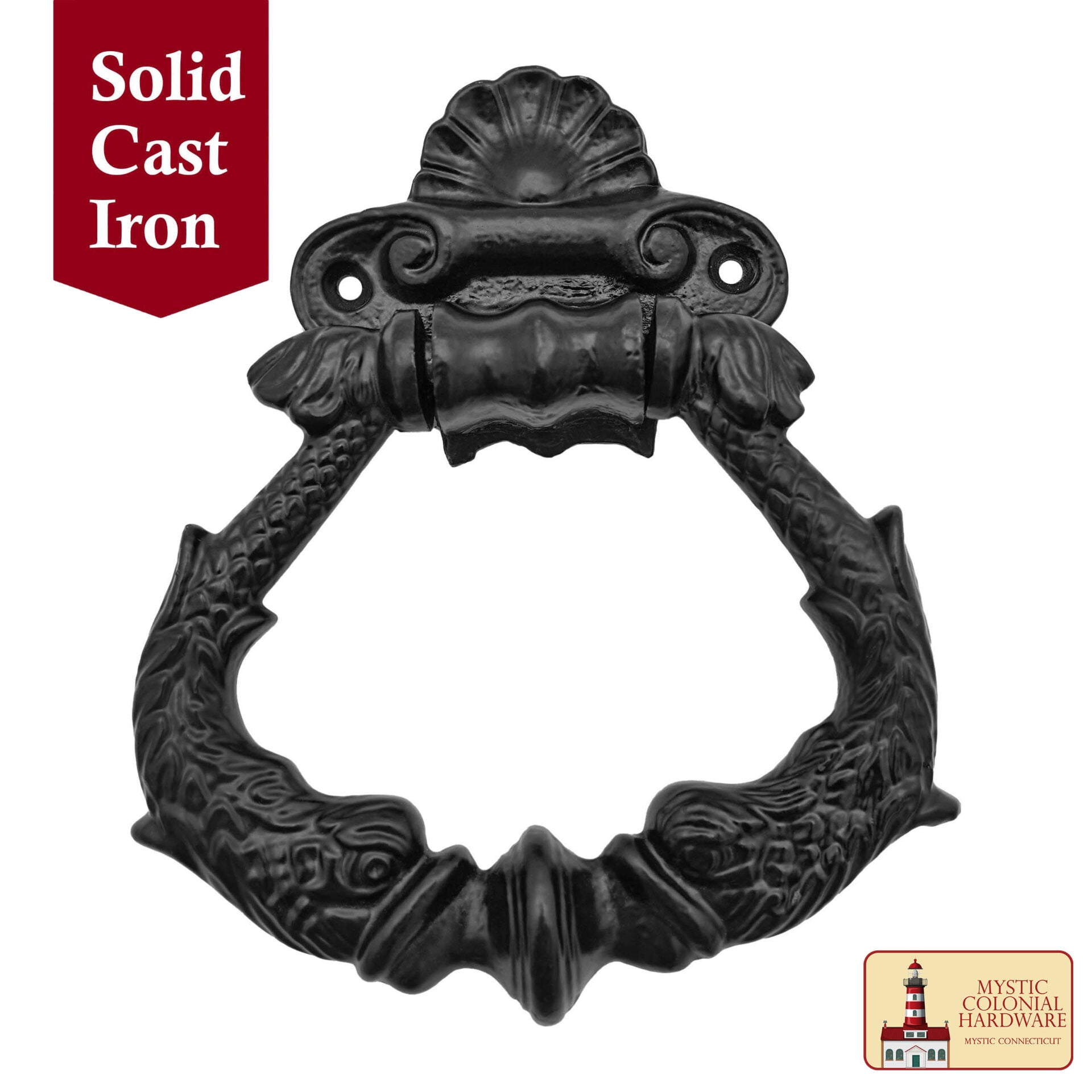 Aro Negro con Recubrimiento de Polvo Puerta de Entrada Artesanal Antiguo Aldaba - Imagen 4