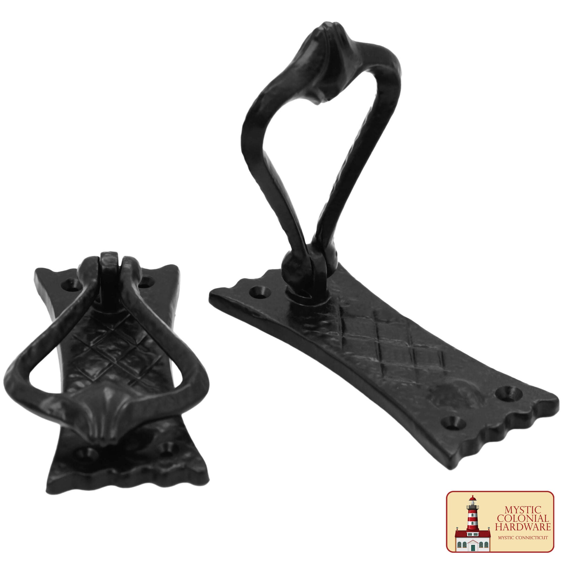 Aldaba para Puerta de Dormitorio Hierro Fundido Macizo Negro Antiguo - 4.7 - Imagen 5