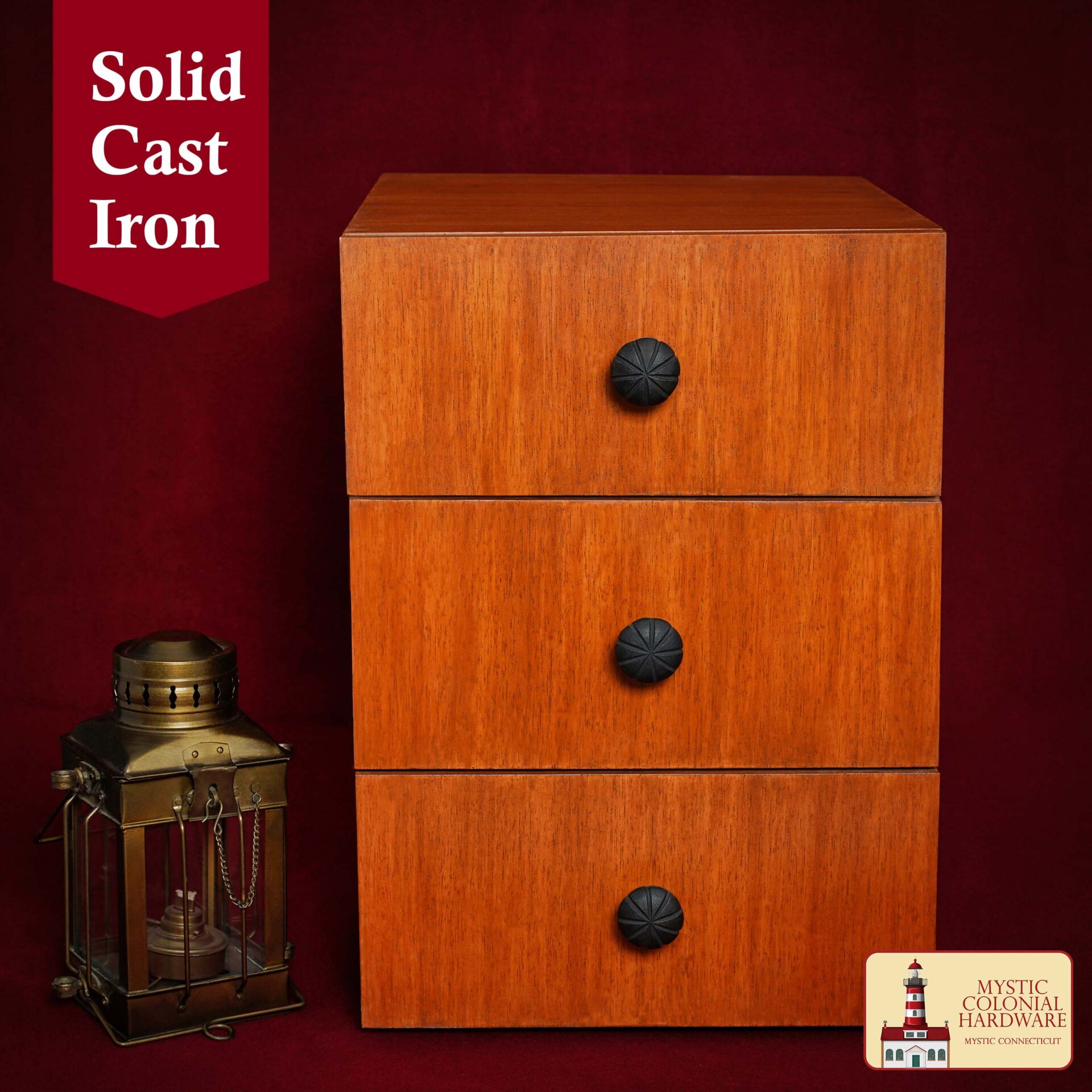 Tirador de Pomo de Armario de Hierro Forjado a Mano - Lote de 4 - Imagen 2