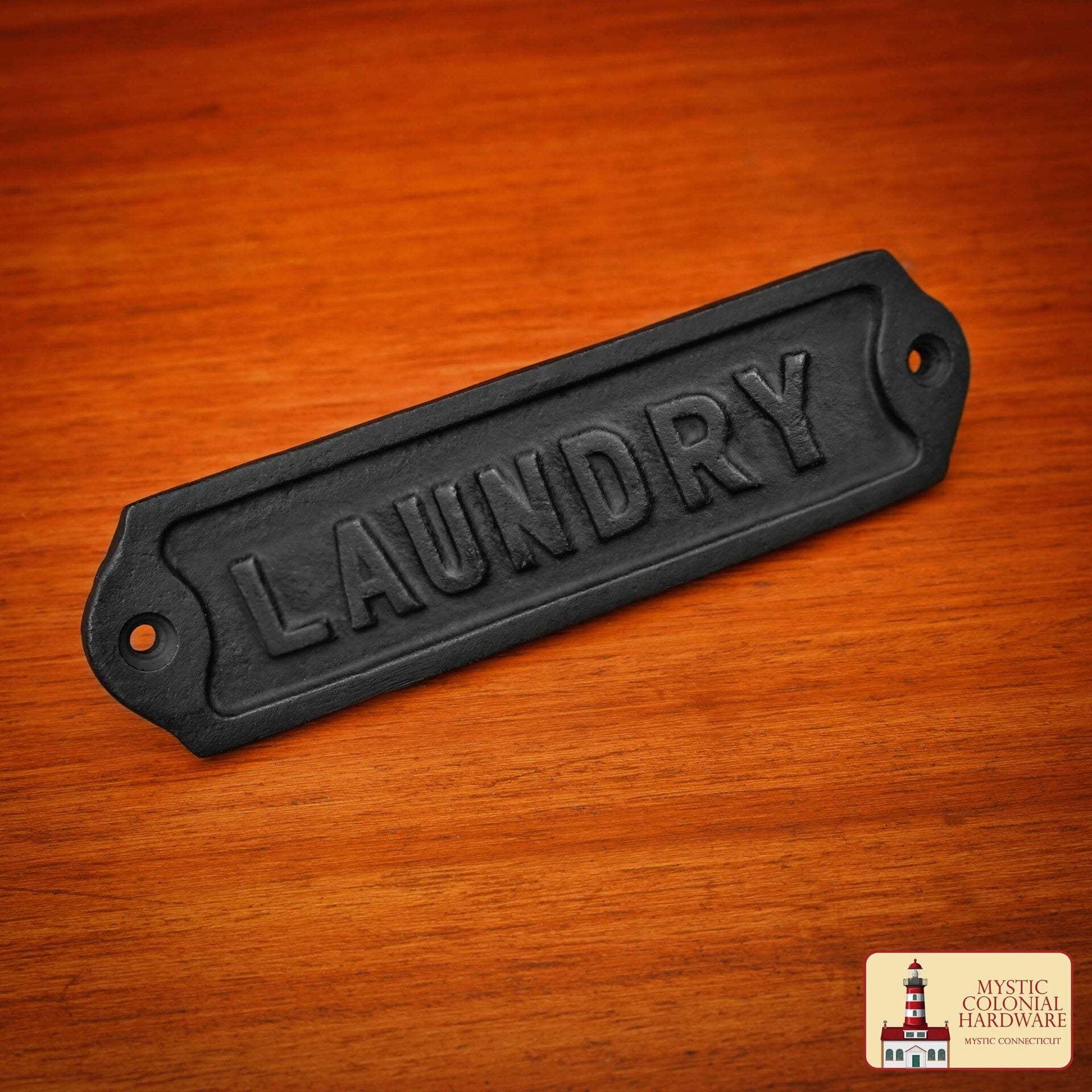 Hierro Forjado Macizo Letrero de Lavandería Vintage para Puertas Accesorio de Ferretería Hecho a Mano - Imagen 2