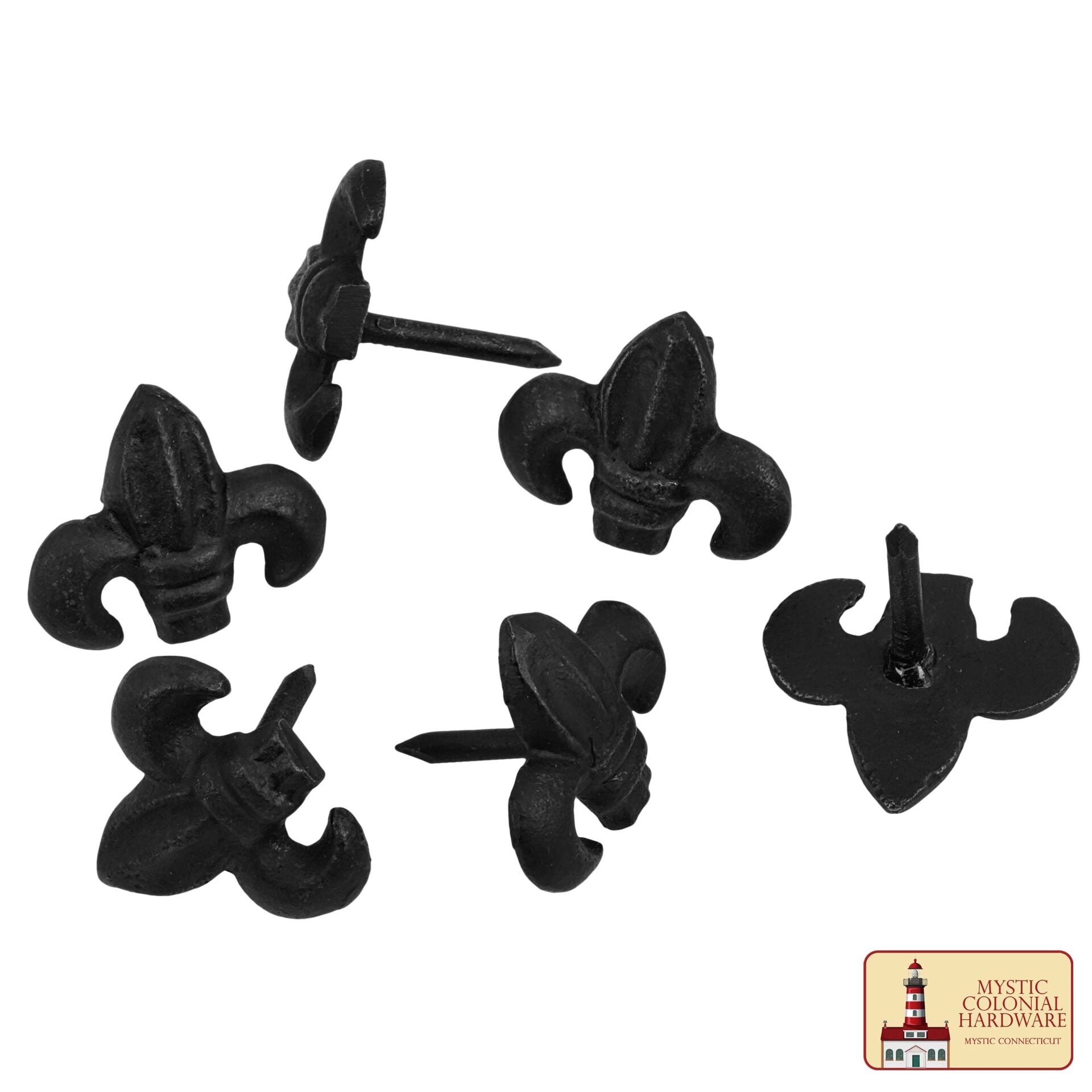 Flor de Hierro Forjada a Mano de Lis Clavos - Imagen 2