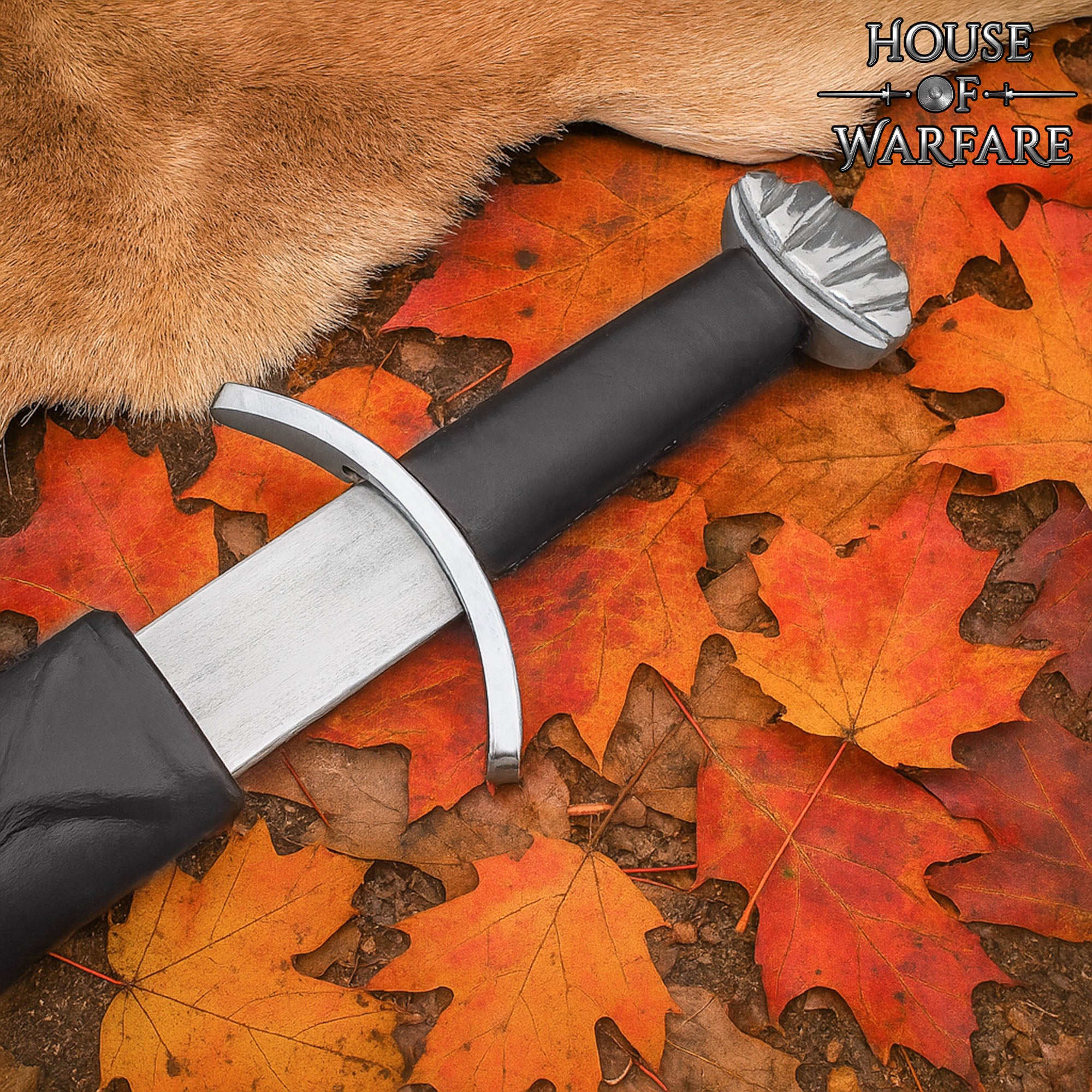 Espada Medieval de Caballero con Vaina - Hoja de Acero Al Carbono Pulida - Imagen 7