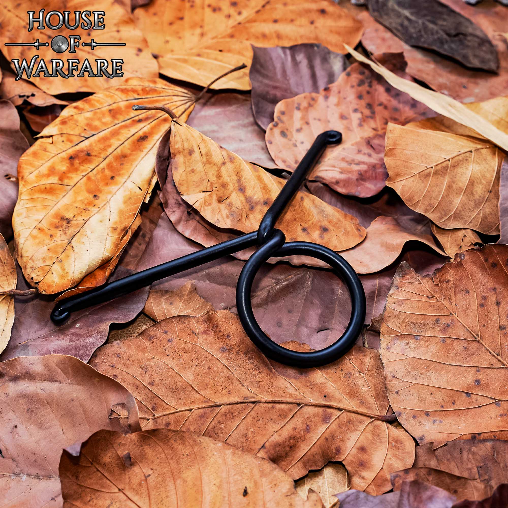 Soporte para Cuerno de Hierro Forjado a Mano - Expositor Medieval para Fiestas Vikingas y Medievales - Imagen 5