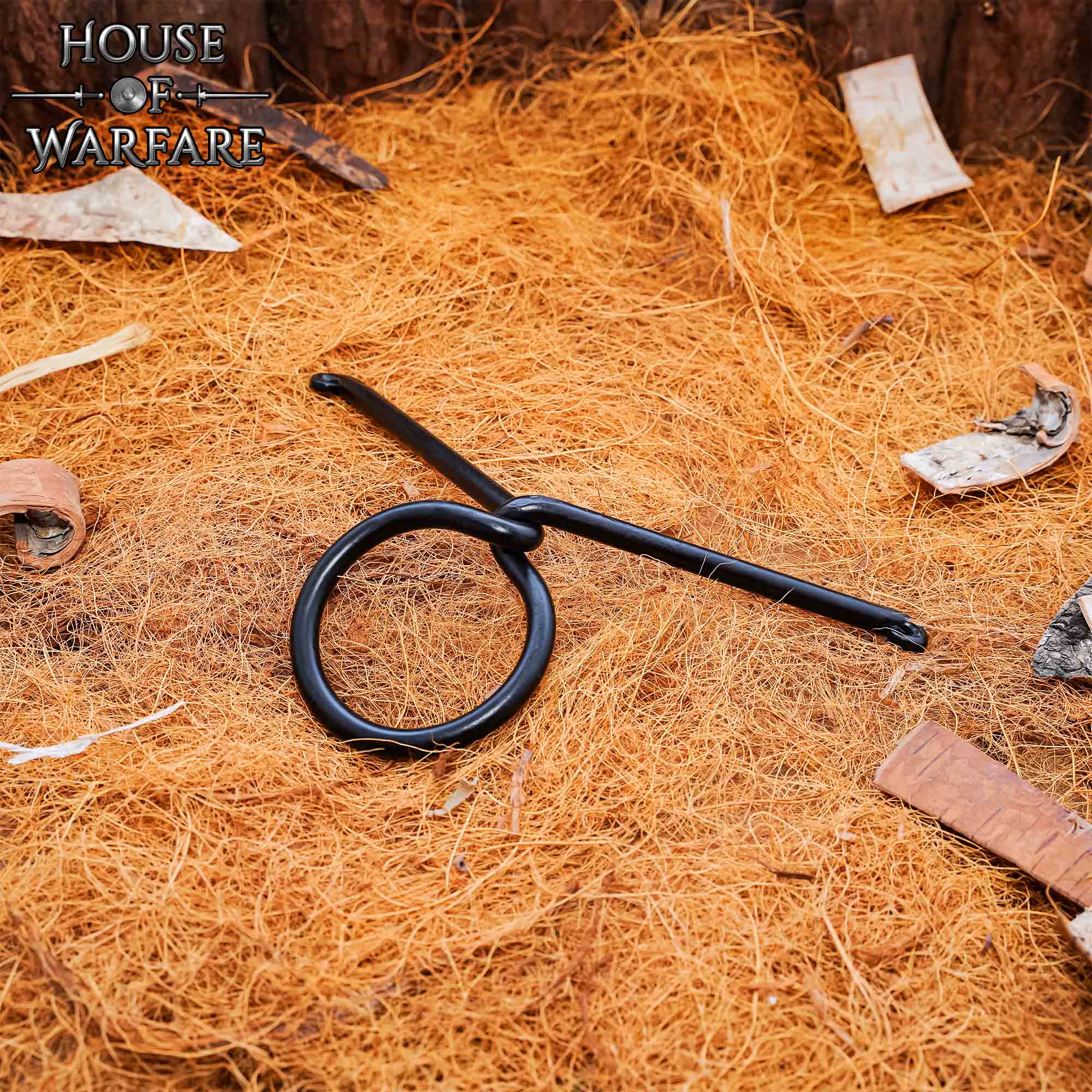 Soporte para Cuerno de Hierro Forjado a Mano - Expositor Medieval para Fiestas Vikingas y Medievales - Imagen 6