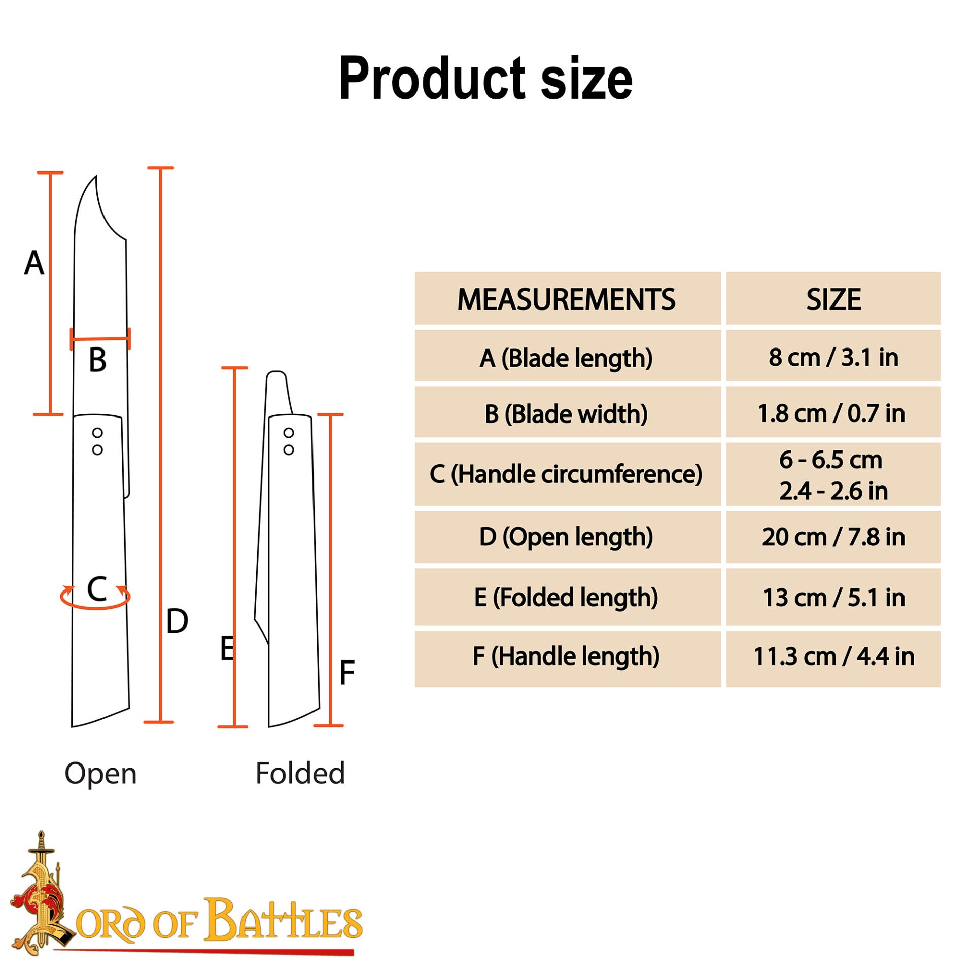 Cuchillo Plegable Forjado a Mano con Mango de Hueso - Hoja de Acero Inoxidable Pulido de 20 Cm - Imagen 3