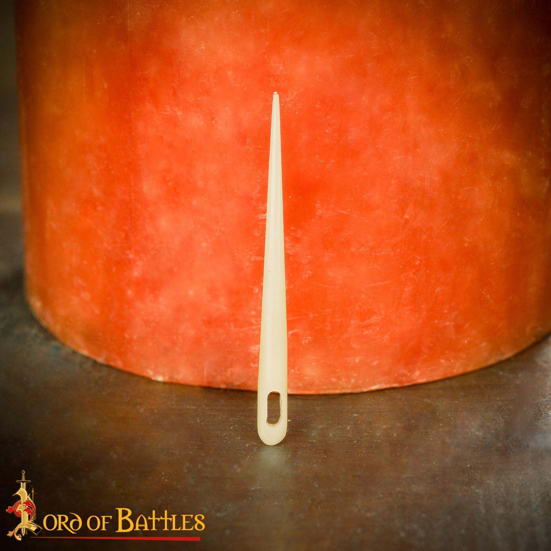 Juego de 5 Agujas de Coser Medievales Vikingas de Cuerno de Buey Talladas a Mano para Tela y Cuero - Imagen 6