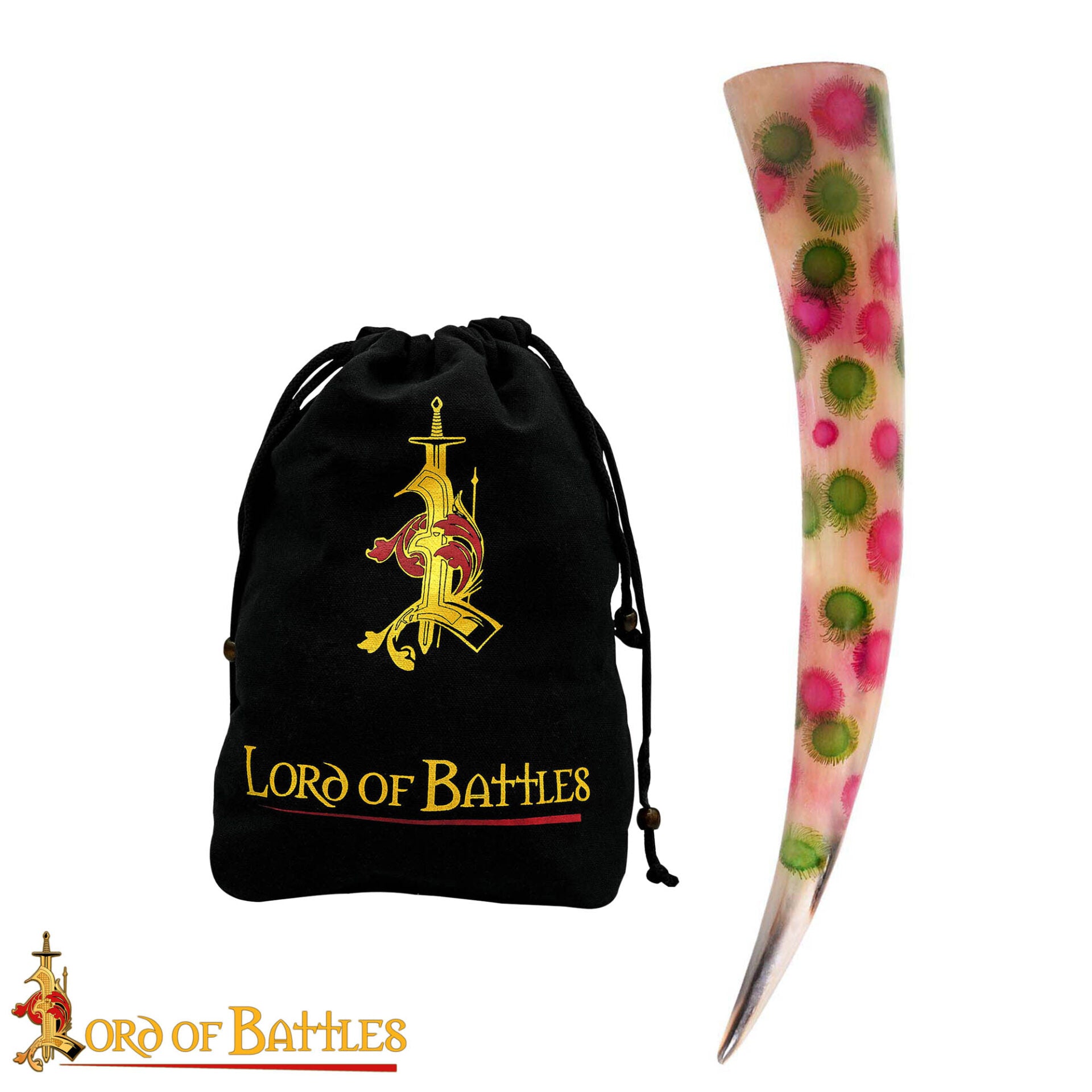 Cuerno para Beber "the Vivid Valour" 400 - 500 Ml Cuerno de Buey Auténtico Hecho a Mano - Descatalogado - Imagen 4