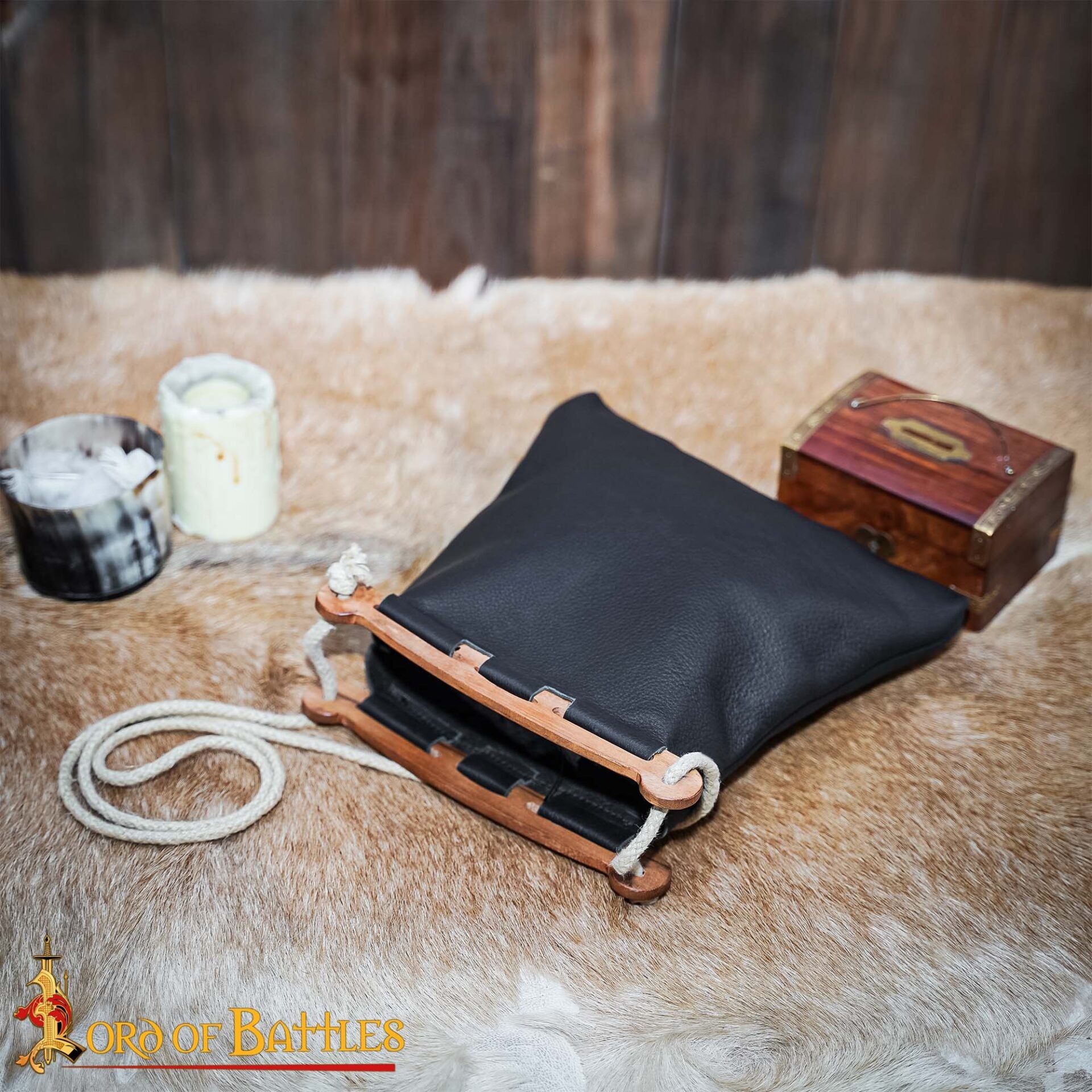 Bolso de Piel Hedeby de Inspiración Histórica Vikinga - Imagen 2