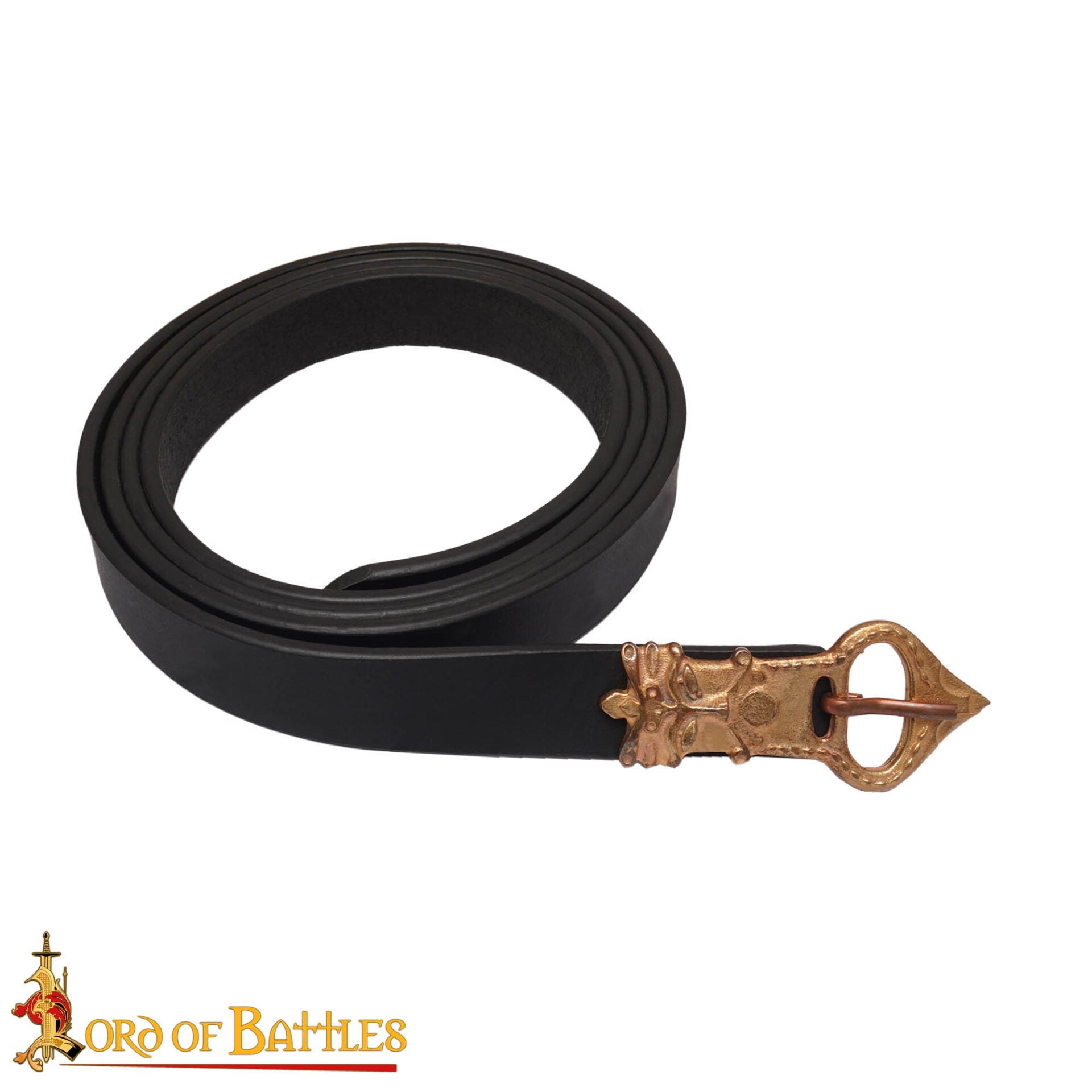 Cinturón Sajón con Hebilla de Bronce Rey Grande - Imagen 4