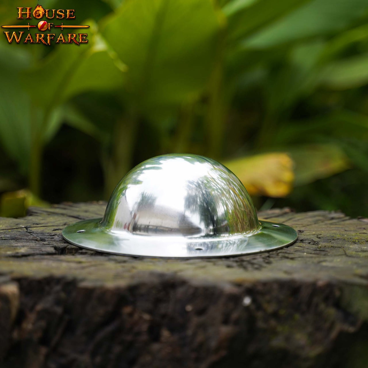 Escudo Medieval Abovedado de Acero Forjado a Mano Umbo Redondo para Escudos Diy - Imagen 14