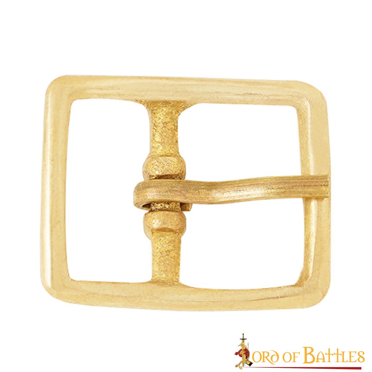 Hebilla Medieval de Latón para Cinturón - Marco Rectangular Compacto - Imagen 11