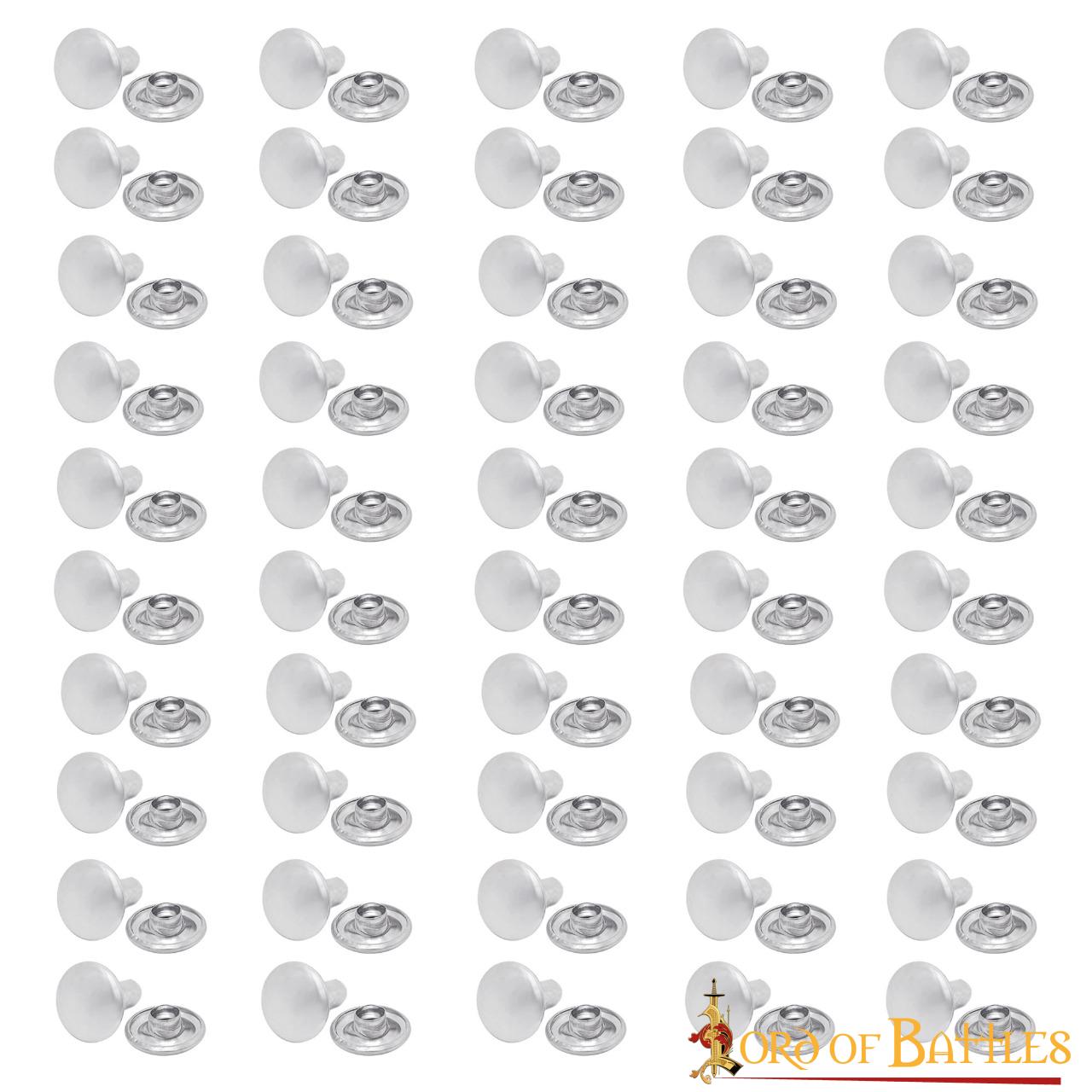 Juego de 50 Botones de Acero Tich de 8 Mm - Imagen 1