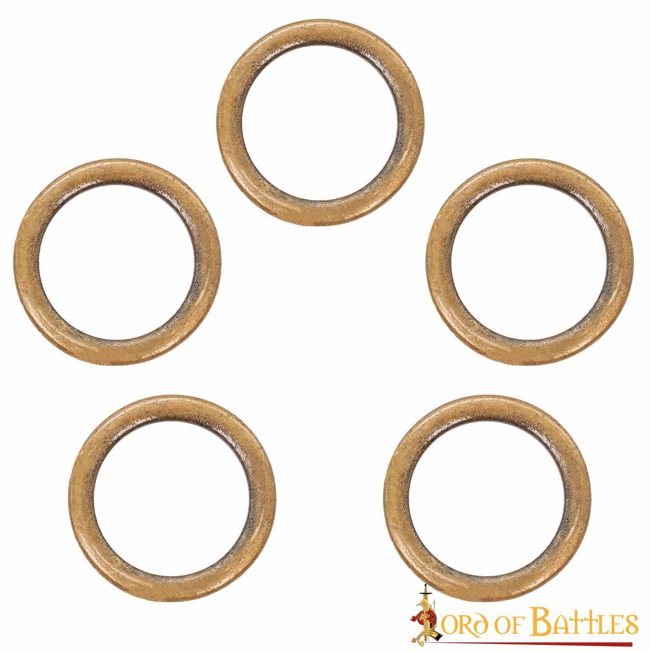 Hebilla Anillo Latón Antiguo Lazo Cinturón Accesorio Funcional Juego de 5 Piezas - Imagen 1