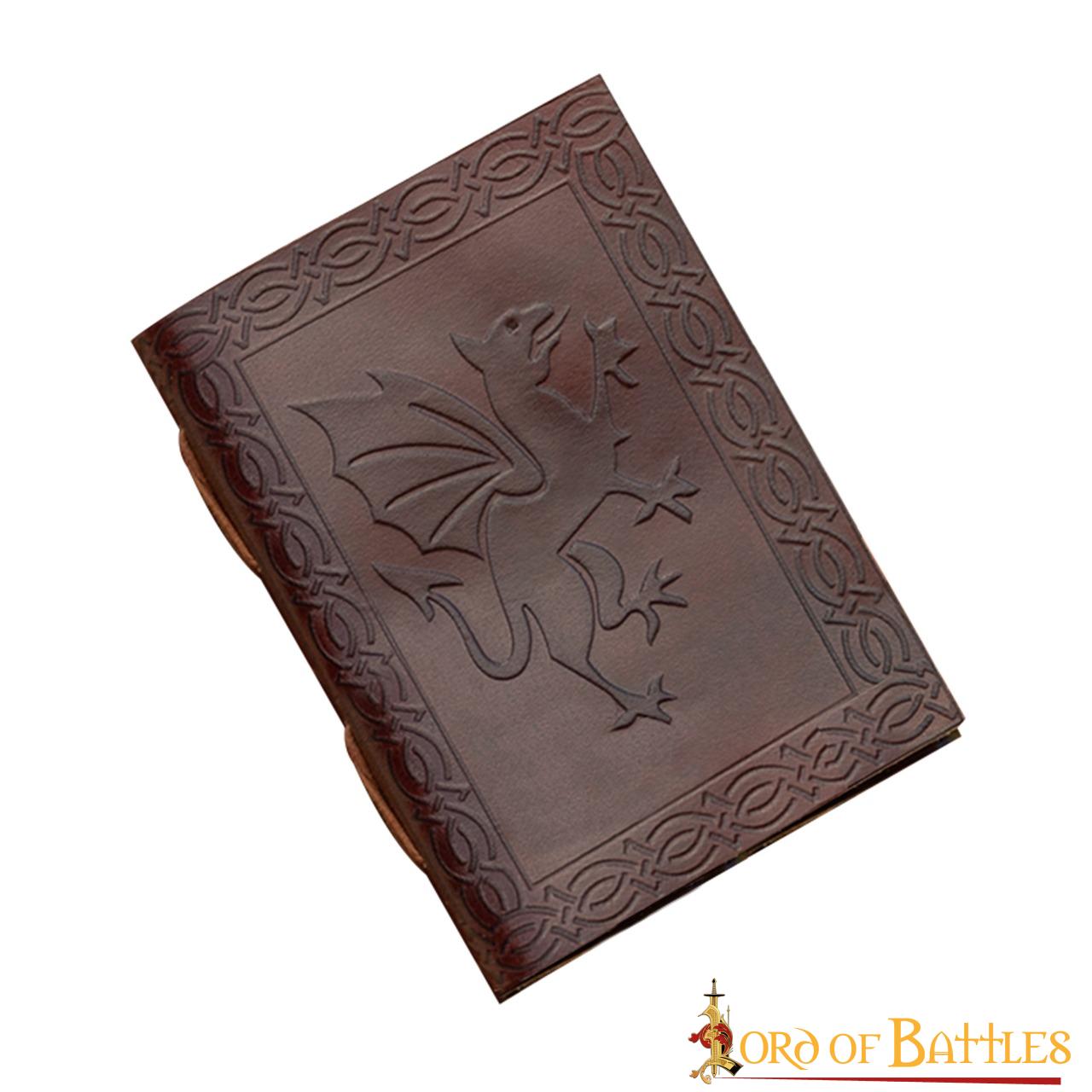 The Dragon Journal Agenda de Piel Auténtica Hecha a Mano - Imagen 1