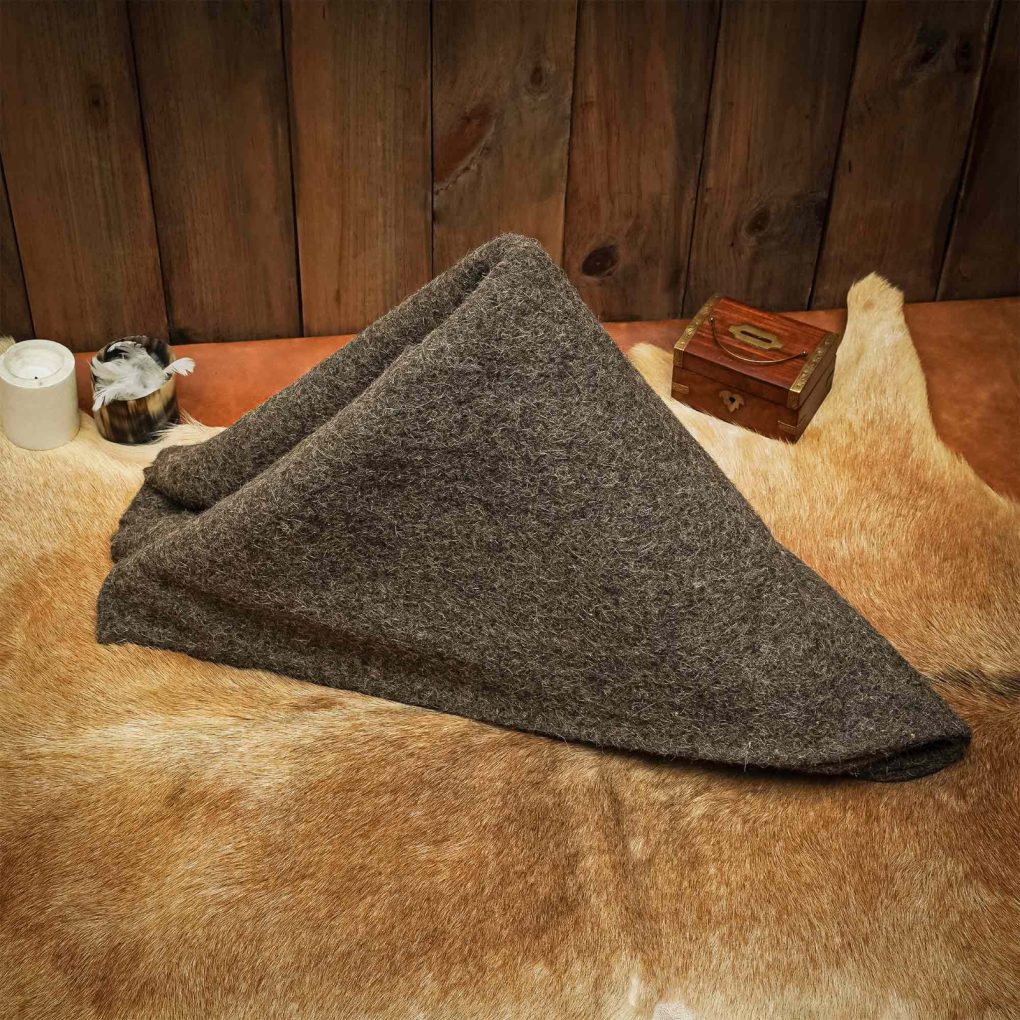 Manta de Lana de Tejido Tradicional Medieval - Imagen 2