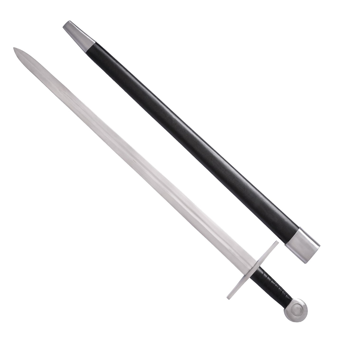 Espada Vikinga de Acero Al Carbono Forjada a Mano con Vaina -funcional - Imagen 9