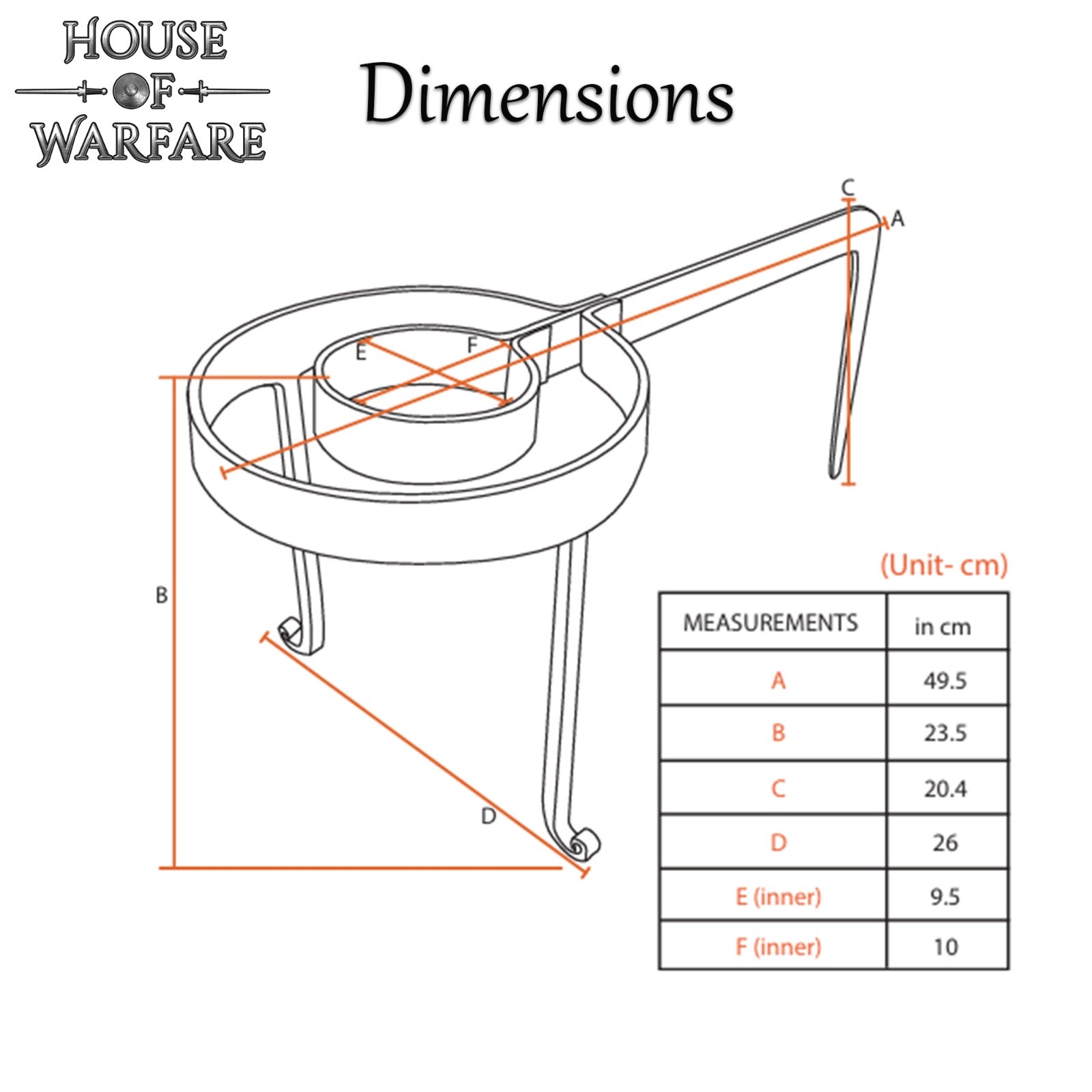 Trípode Medieval de Cocina Forjado a Mano - Imagen 4