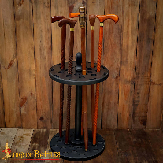 Expositor de Bastones - Madera Auténtica Hecha a Mano - Descatalogado - Imagen 2