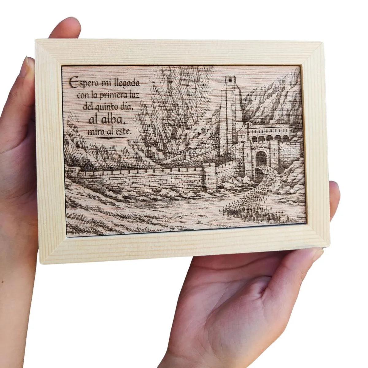 Cartel Decorativo Abismo de Helm El Señor de los Anillos