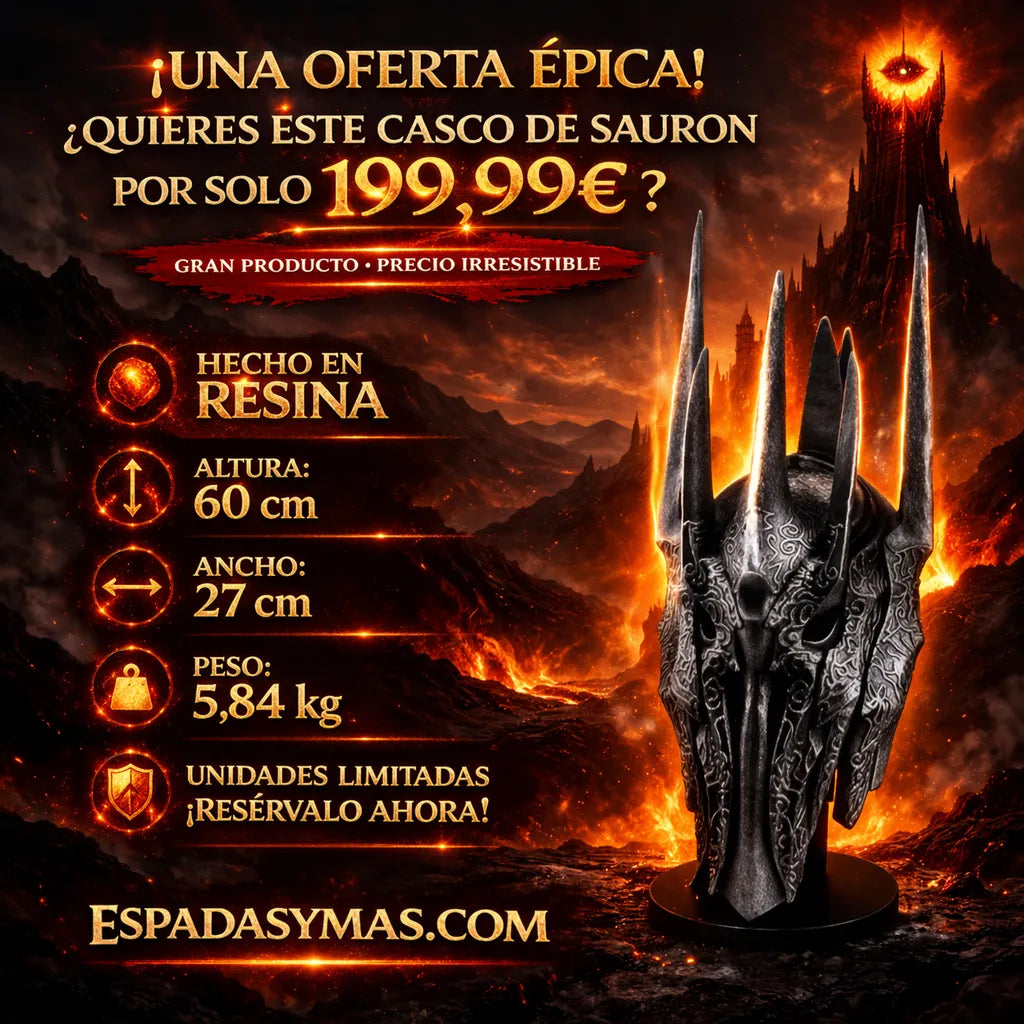 Réplica Casco de Sauron en Resina - Señor de los Anillos