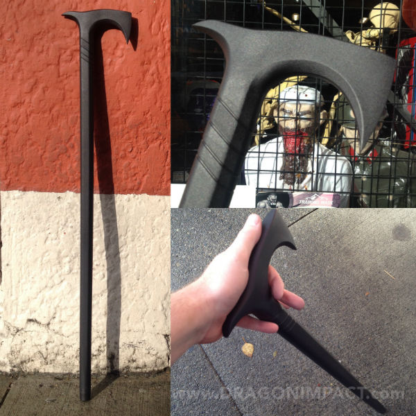 Bastón de defensa personal cabeza de hacha 91PCAXZ - Espadas y Más