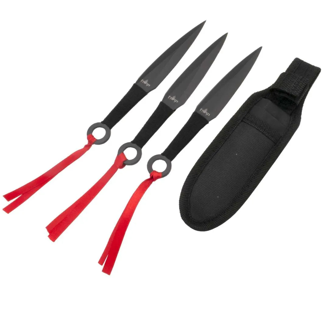 Imagen de Juego de 3 cuchillos lanzadores parte de nuestra colección en Espadas y más, sitio oficial.