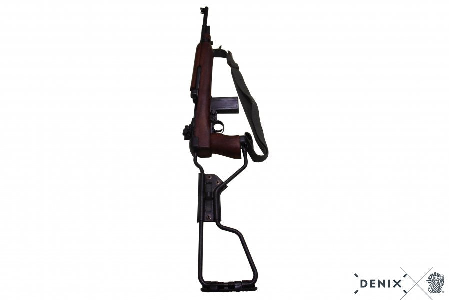 Imagen de Carabina M1 A1 Modelo paracaidista USA 1942, 1132C Réplica no funcional parte de nuestra colección en Espadas y más, sitio oficial.