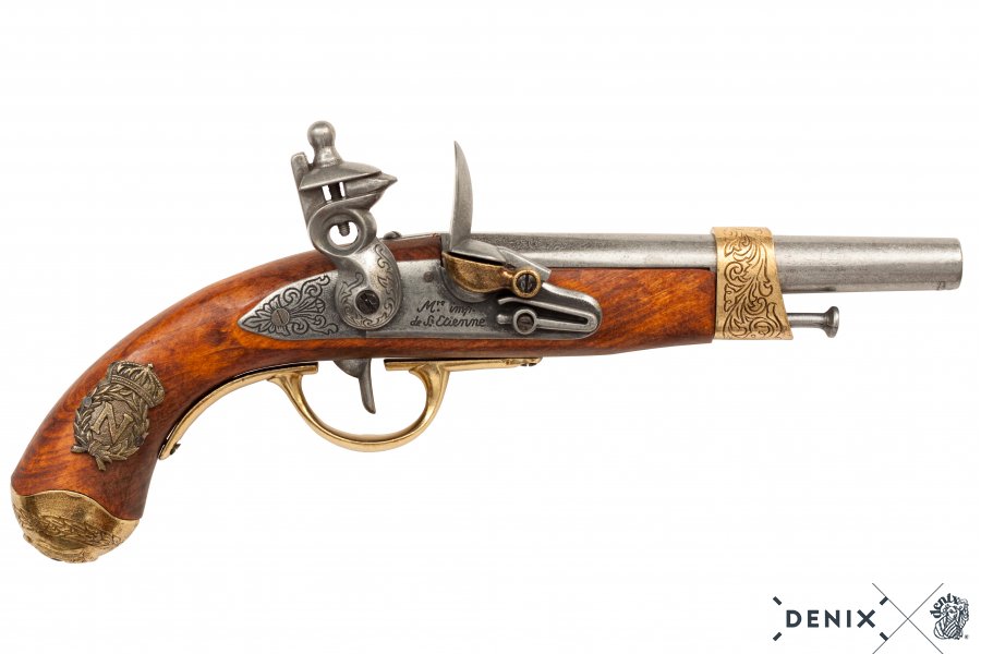 Imagen de PISTOLA DE NAPOLEÓN, FRANCIA 1806 1063 ,Réplica no funcional parte de nuestra colección en Espadas y más, sitio oficial.