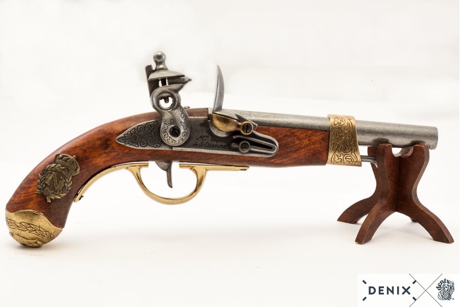 Imagen de PISTOLA DE NAPOLEÓN, FRANCIA 1806 1063 ,Réplica no funcional parte de nuestra colección en Espadas y más, sitio oficial.