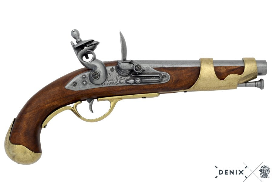 Imagen de PISTOLA DE CABALLERÍA, FRANCIA 1806 1011, Réplica no funcional parte de nuestra colección en Espadas y más, sitio oficial.