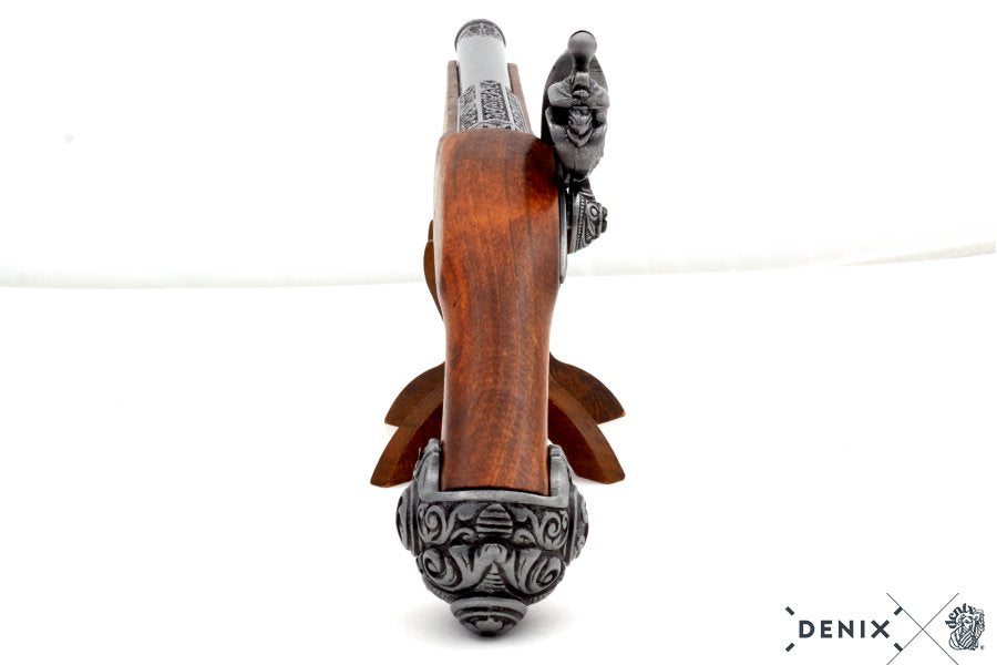 Imagen de PISTOLA DE CHISPA, SIGLO XVIII 1077G,Réplica no funcional parte de nuestra colección en Espadas y más, sitio oficial.