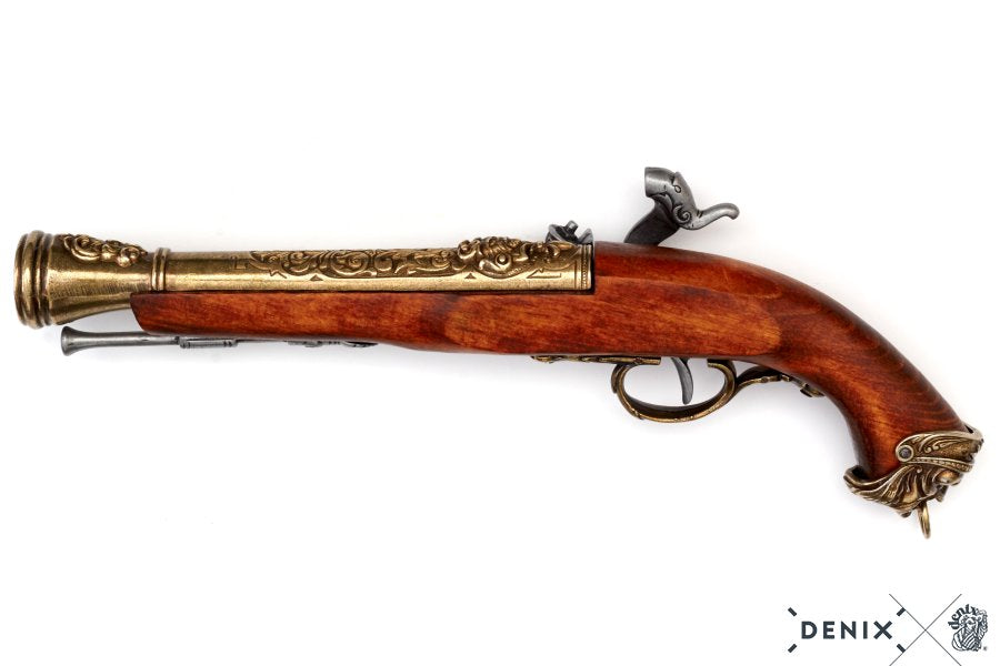Imagen de PISTOLA DE PERCUSIÓN PIRATA, ITALIA S.XVIII 1104/L parte de nuestra colección en Espadas y más, sitio oficial.