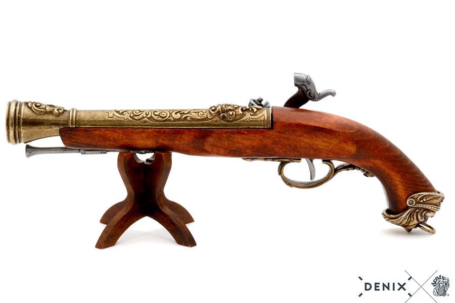 Imagen de PISTOLA DE PERCUSIÓN PIRATA, ITALIA S.XVIII 1104/L parte de nuestra colección en Espadas y más, sitio oficial.