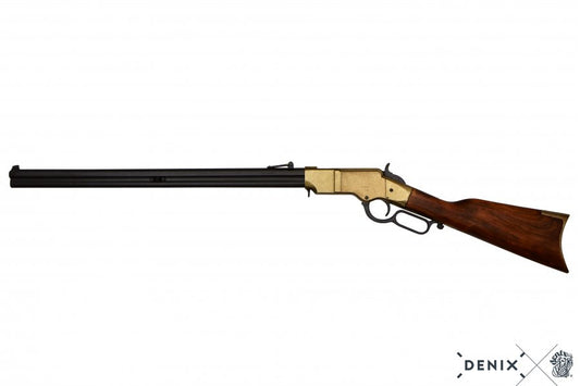 Imagen de Rifle Henry de 1860 cañón octogonal 1030/L parte de nuestra colección en Espadas y más, sitio oficial.