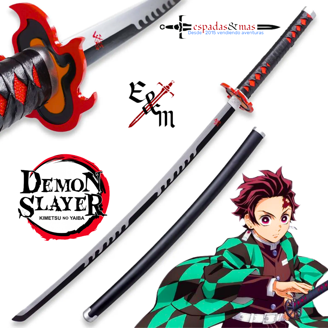 Katana funcional de Tanjiro Kamado – Demon Slayer Kimetsu No Yaiba 42221